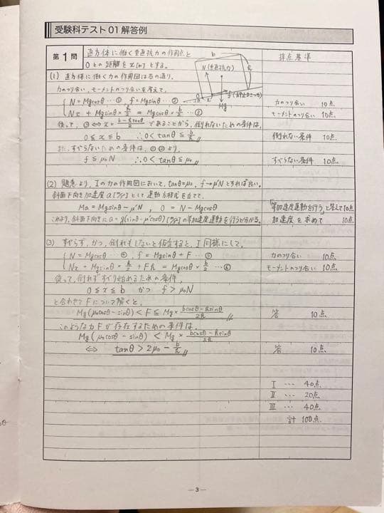 【非売品】鉄緑会 高３物理 授業冊子 久保先生