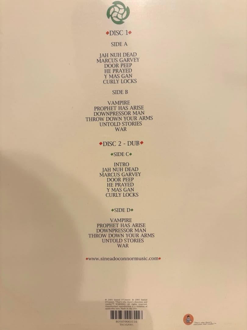 激レア Sinéad O'Connor レコード(2LP)