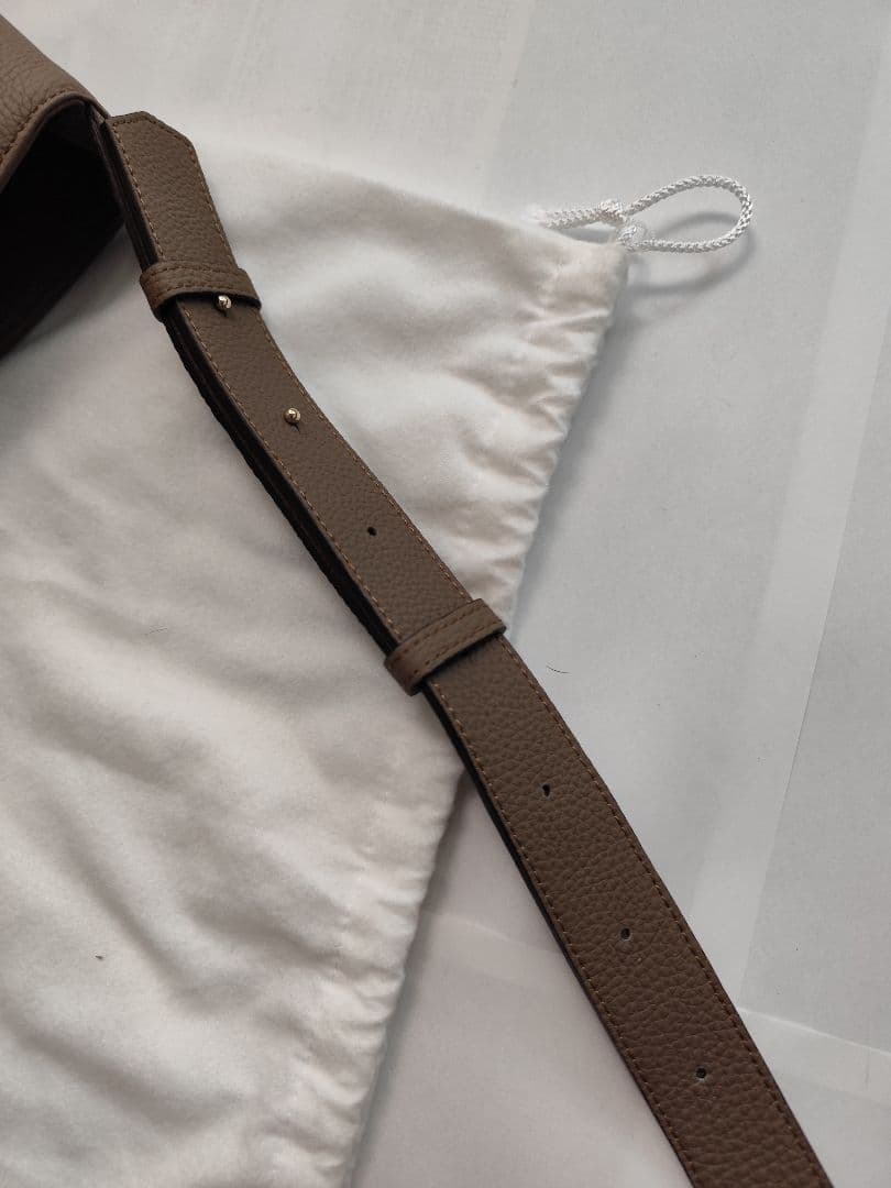 epoi リツ シュランケンカーフレザーバッグ トープ