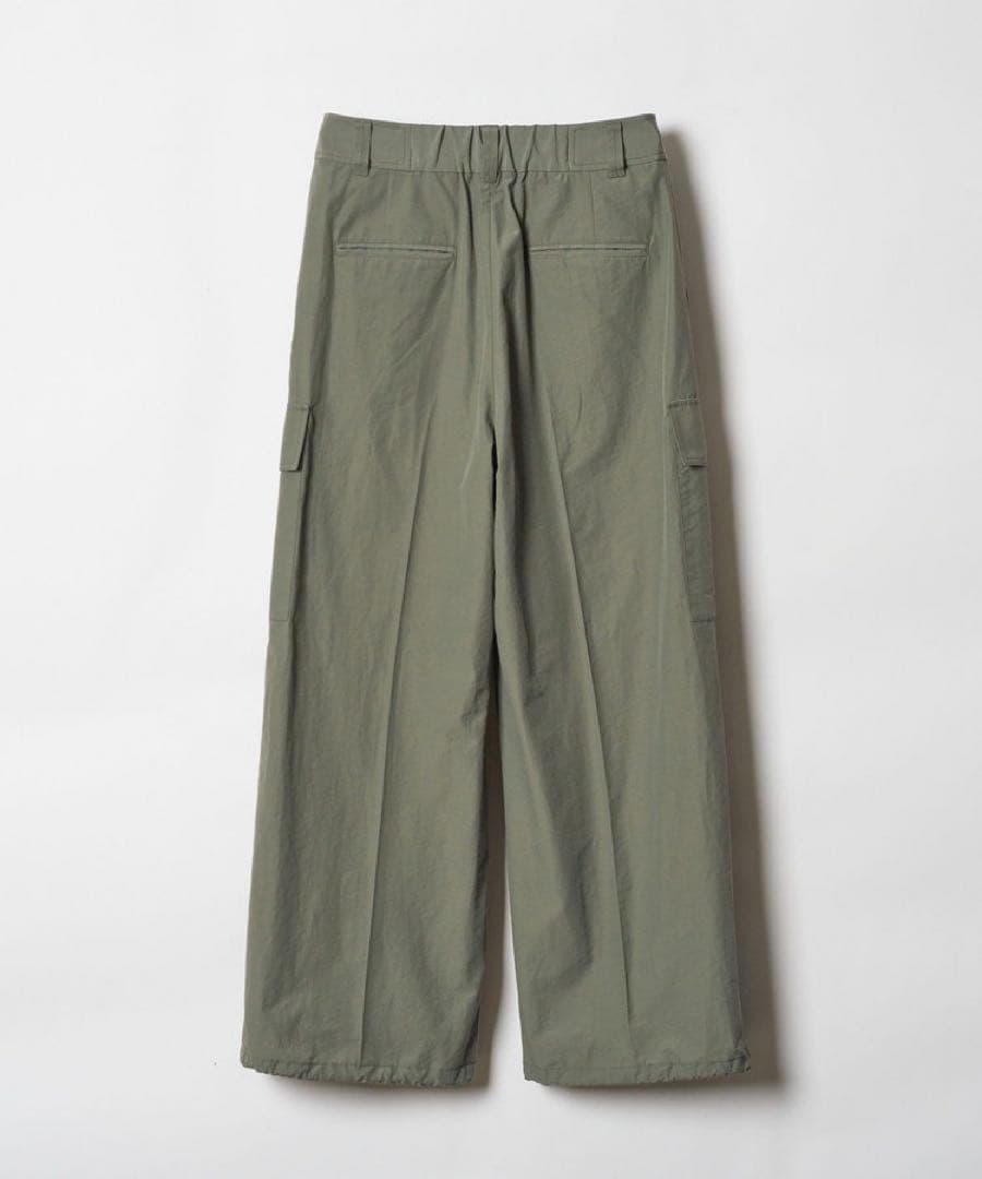 allureville アルアバイル 美品 ワイドカーゴパンツ カーキ