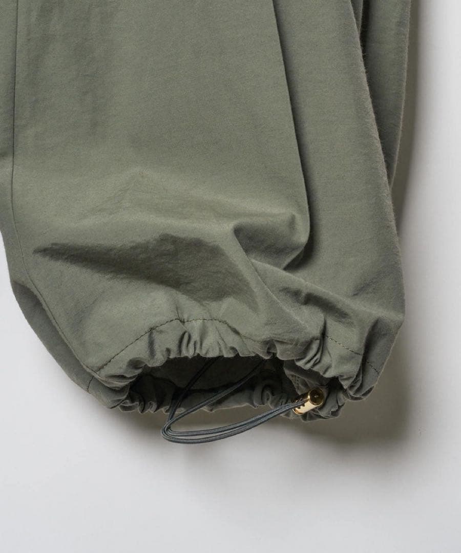 allureville アルアバイル 美品 ワイドカーゴパンツ カーキ