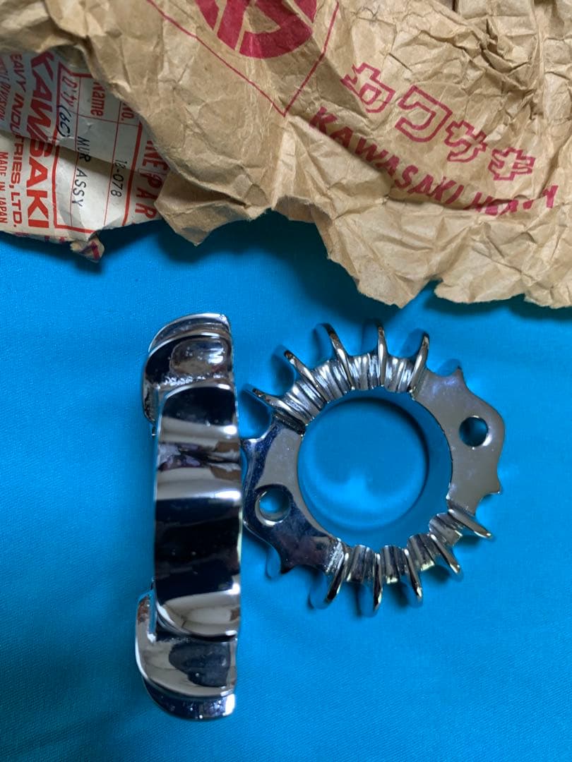 カワサキ純正W 1S W 1SAマフラーフランジ新品未使用