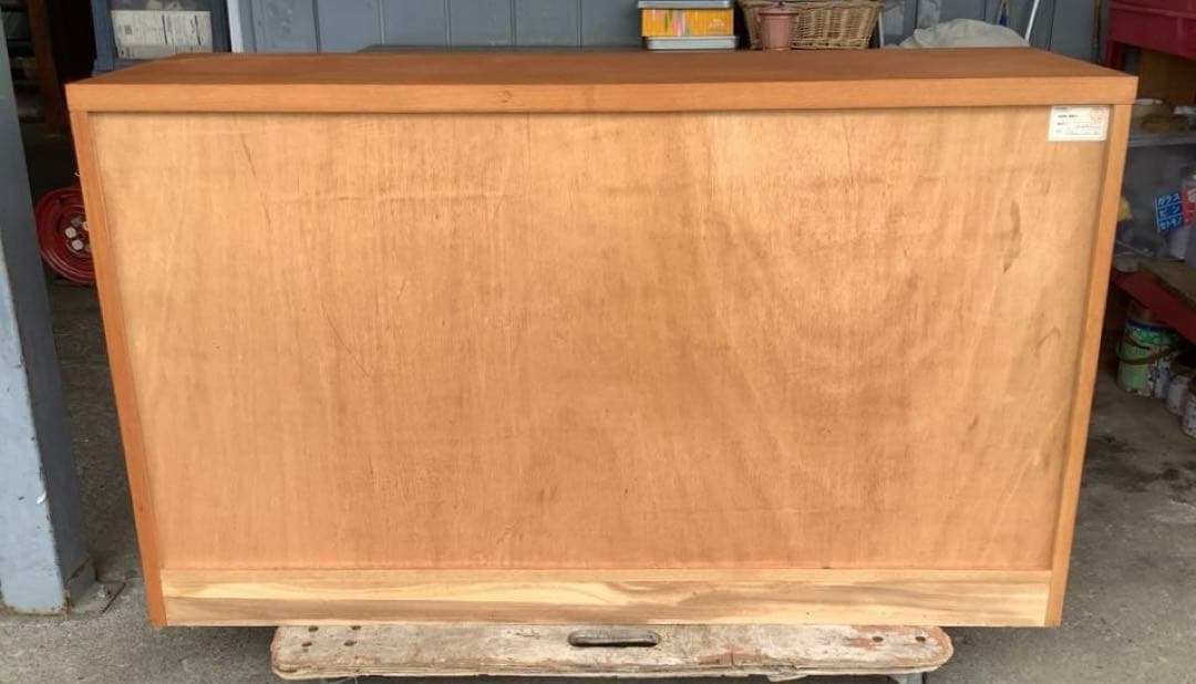 昭和レトロな木製チェスト 4段8杯 ローチェスト KYOWA（★）