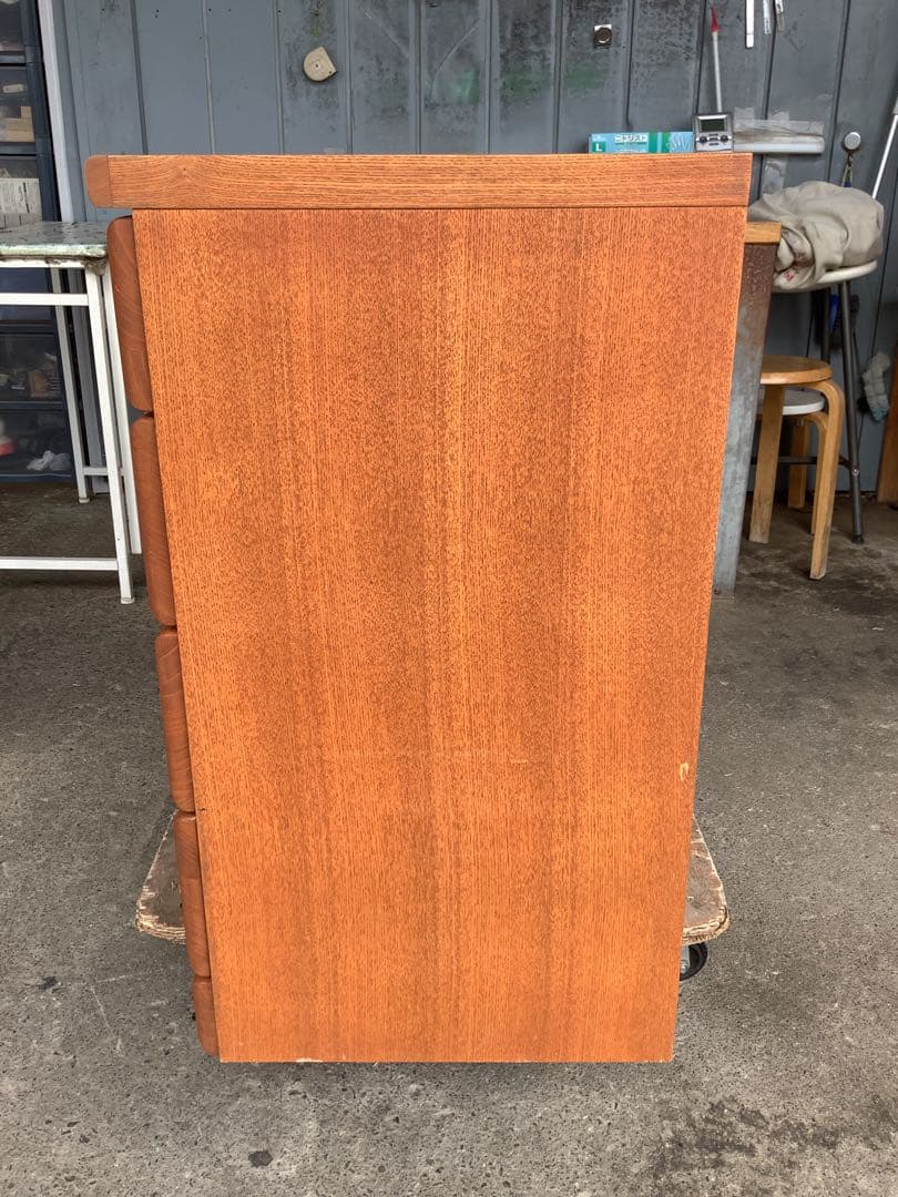 昭和レトロな木製チェスト 4段8杯 ローチェスト KYOWA（★）