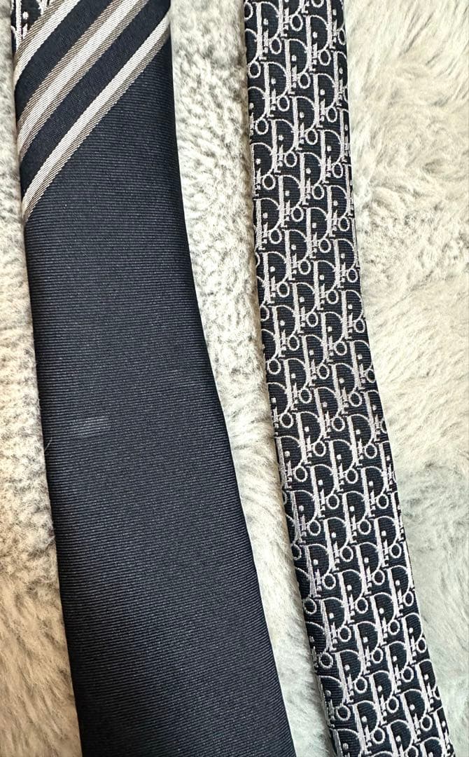 Christian Dior ネクタイ　シルク　オブリーク柄