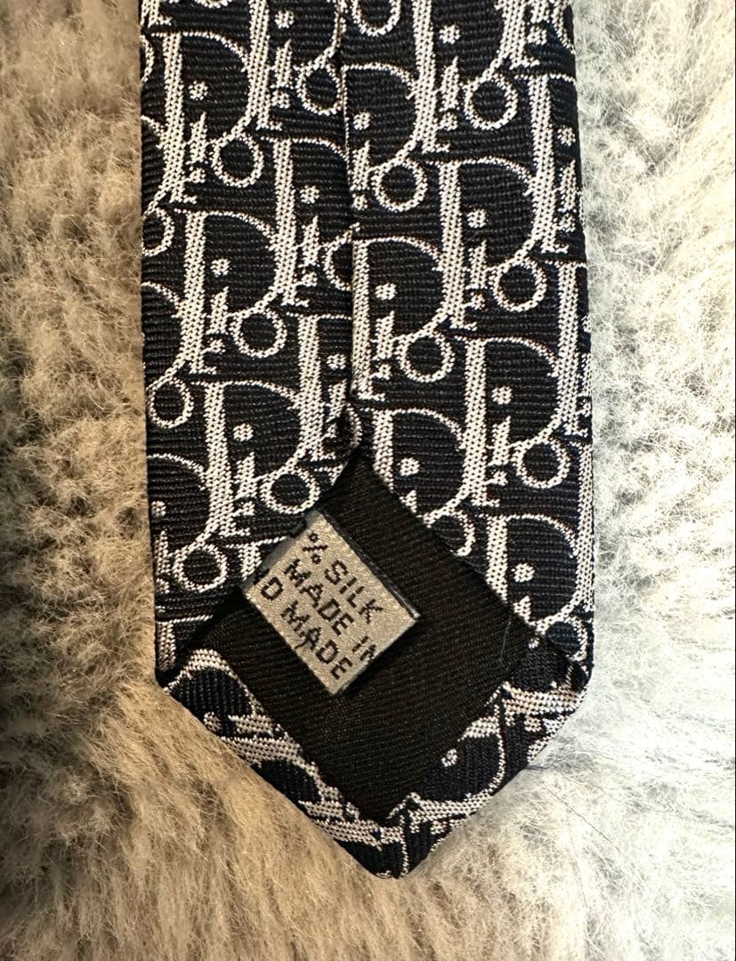 Christian Dior ネクタイ　シルク　オブリーク柄