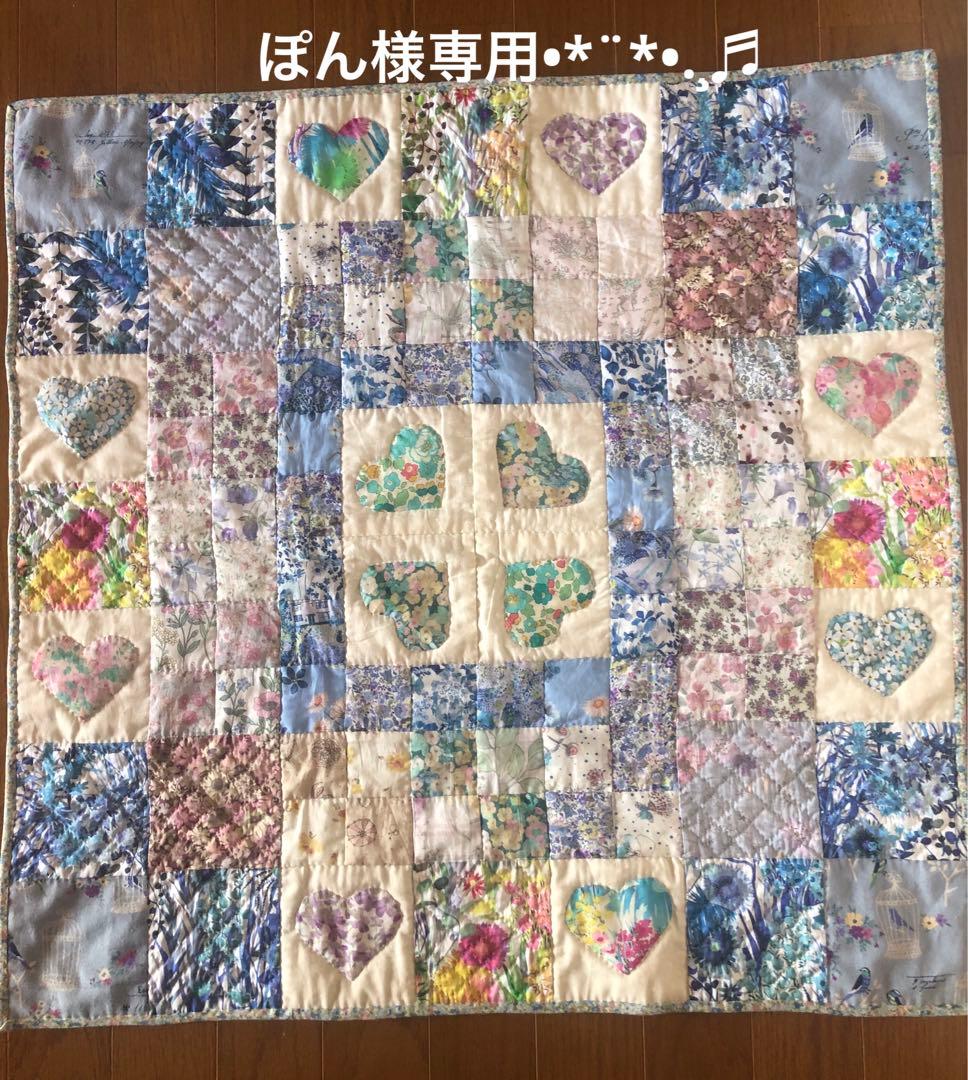 リバティ パッチワーク タペストリー ハートコレクション❤︎