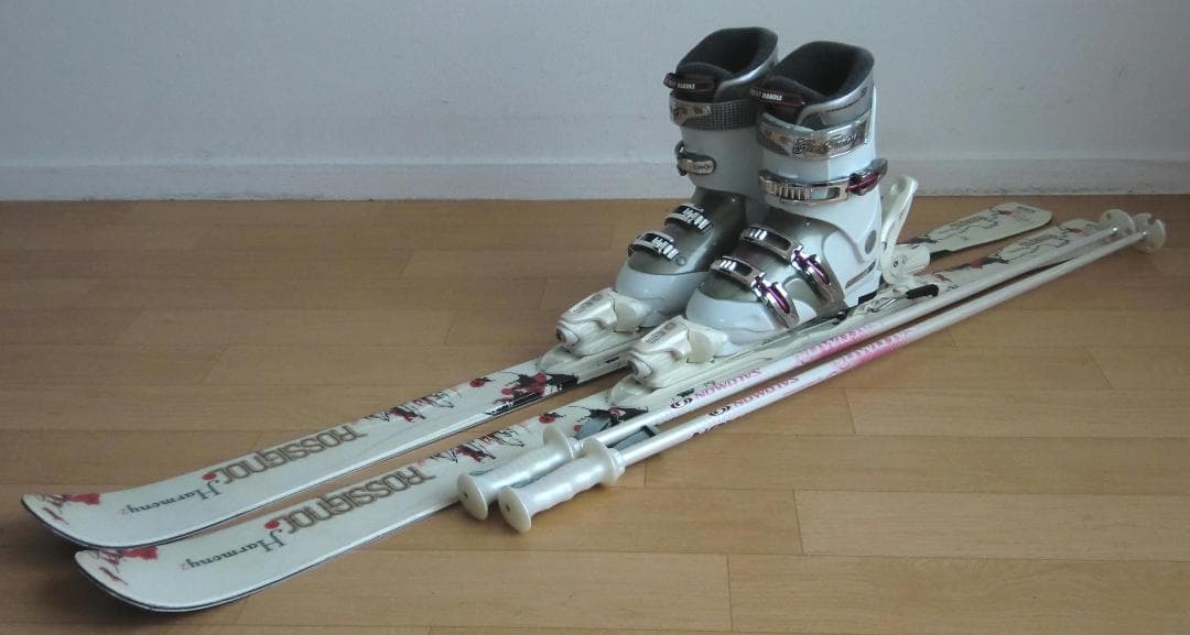 ■■送料無料■ロシニョール■女性用スキー4点セット■146/24.5■WAX済■