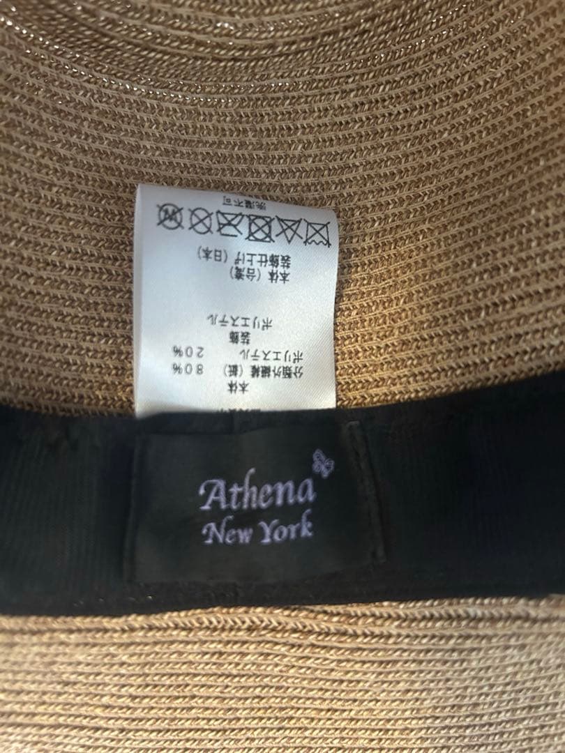 Athena New York カミラ　アシーナニューヨーク　ハット　保存袋付き
