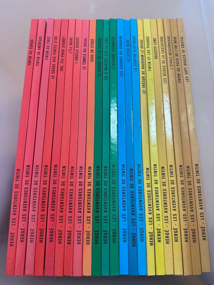 【新品未使用】超希少★ タンタンの冒険 フランス語 22冊