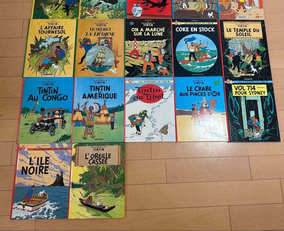 【新品未使用】超希少★ タンタンの冒険 フランス語 22冊