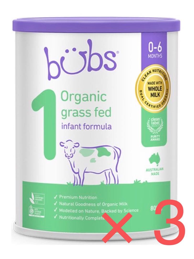 【新品未開封】bubs 3缶 ステップ1 バブズ 粉ミルク