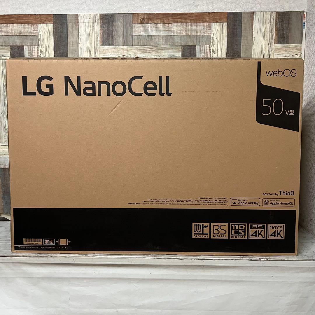 全国送料込❣️新品未使用。次世代AI搭載LG50型4KチューナーNanoCell