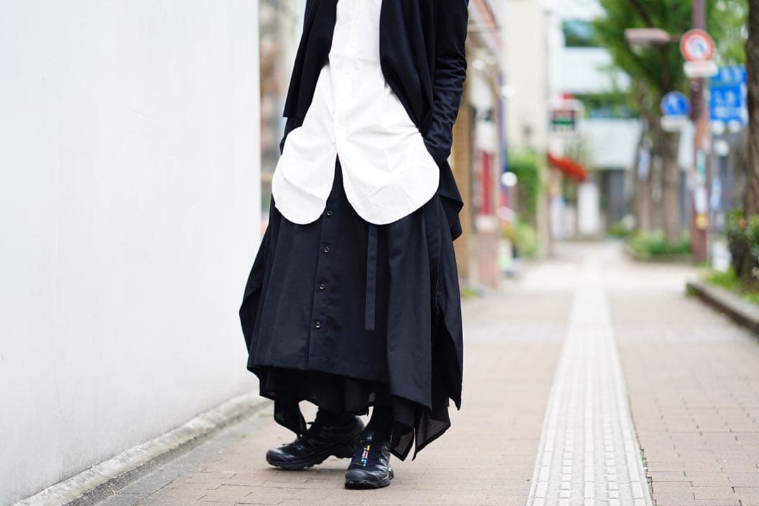 コウモリスカートレイヤードパンツ　18aw yohji yamamoto