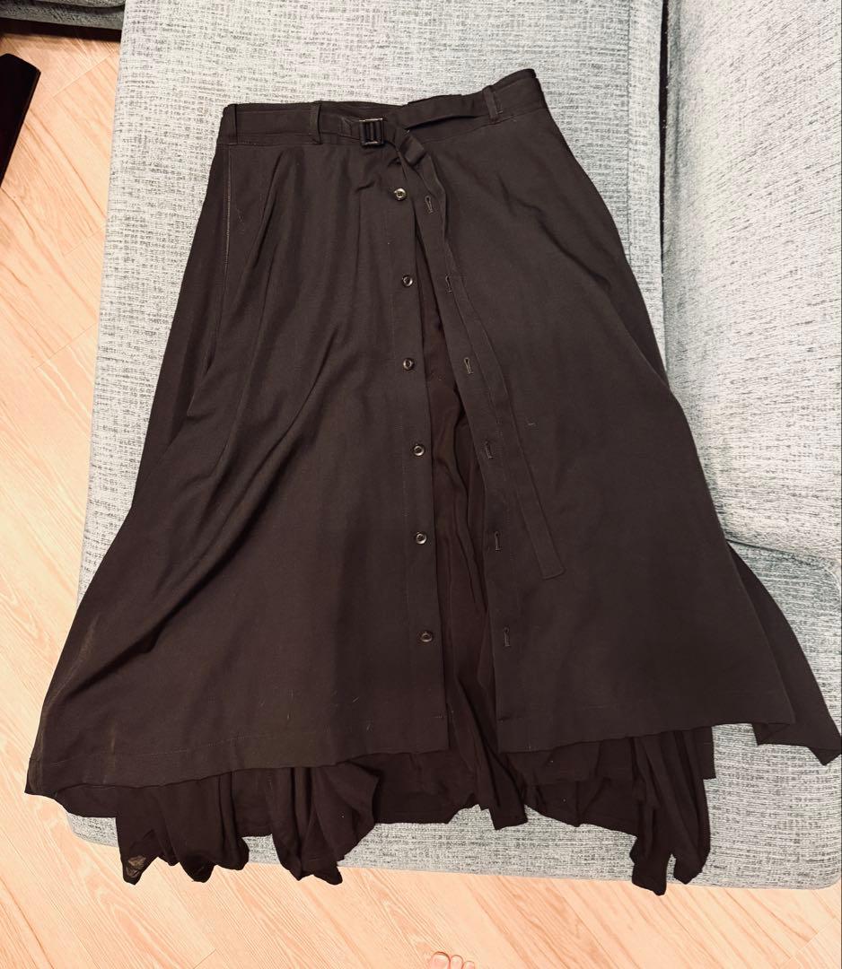 コウモリスカートレイヤードパンツ　18aw yohji yamamoto