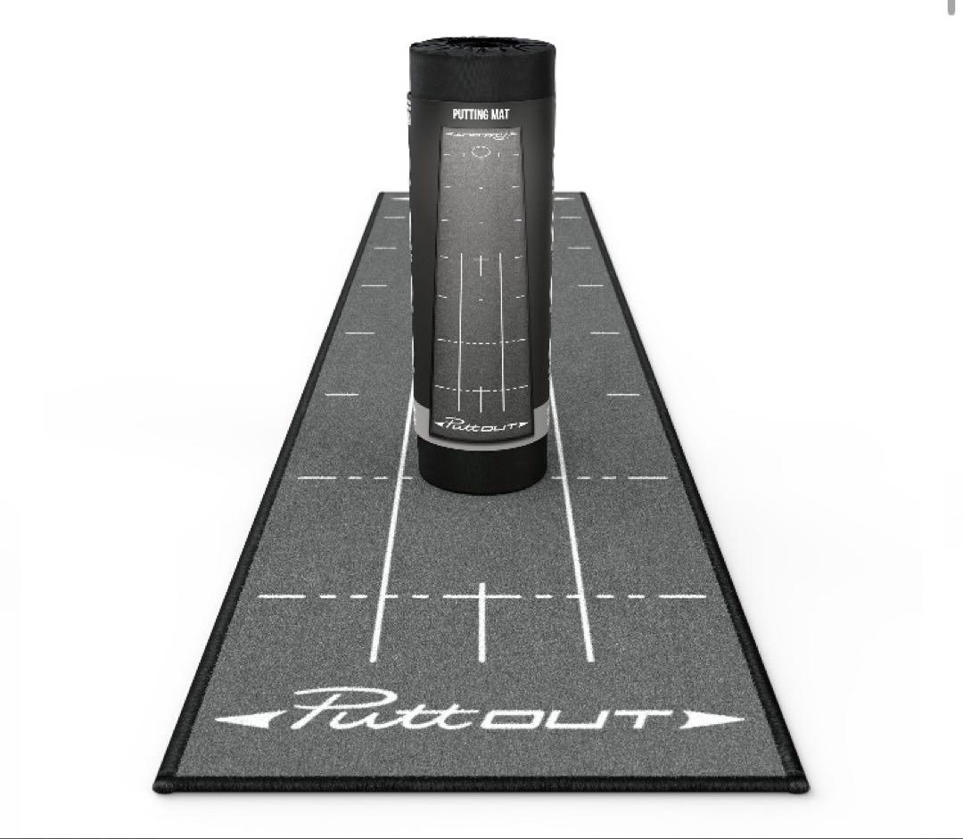 putt out パターマット（ミディアム/グレー）パットトレーナー（ストーン）