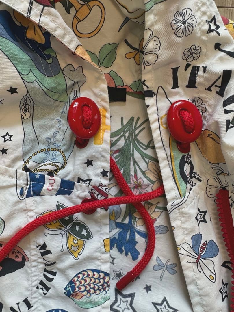 GUCCI ビーチ柄 フード付きジャケット