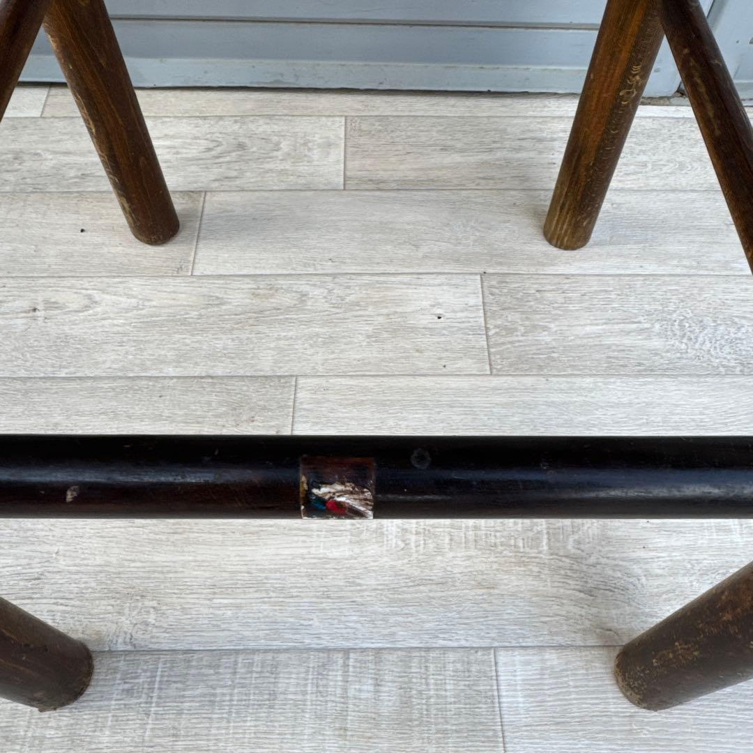 キツツキ カウンターイス 座面縄 飛騨産業　ダイニングチェア 椅子 古民家