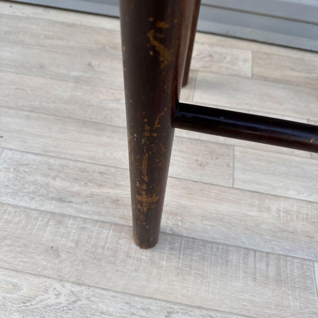 キツツキ カウンターイス 座面縄 飛騨産業　ダイニングチェア 椅子 古民家