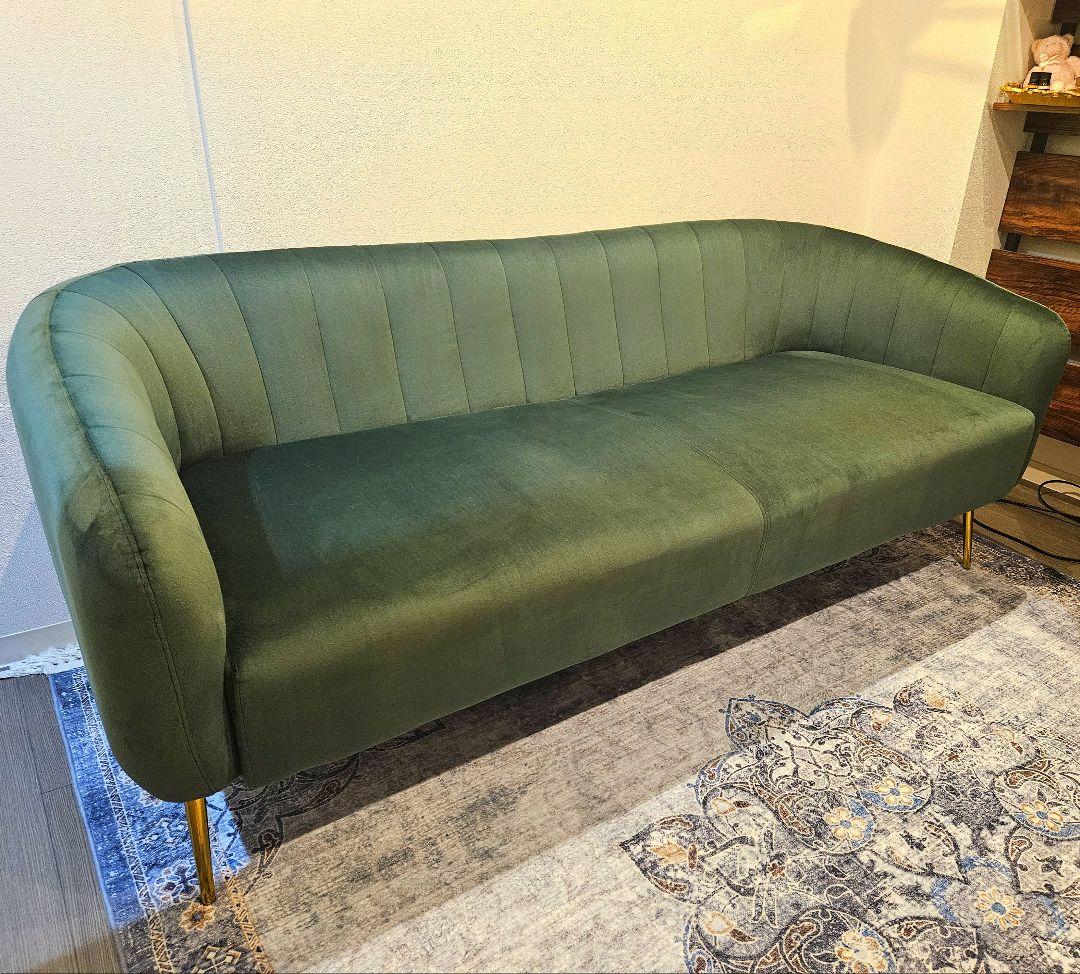 NOCE 3人掛けソファ グリーン