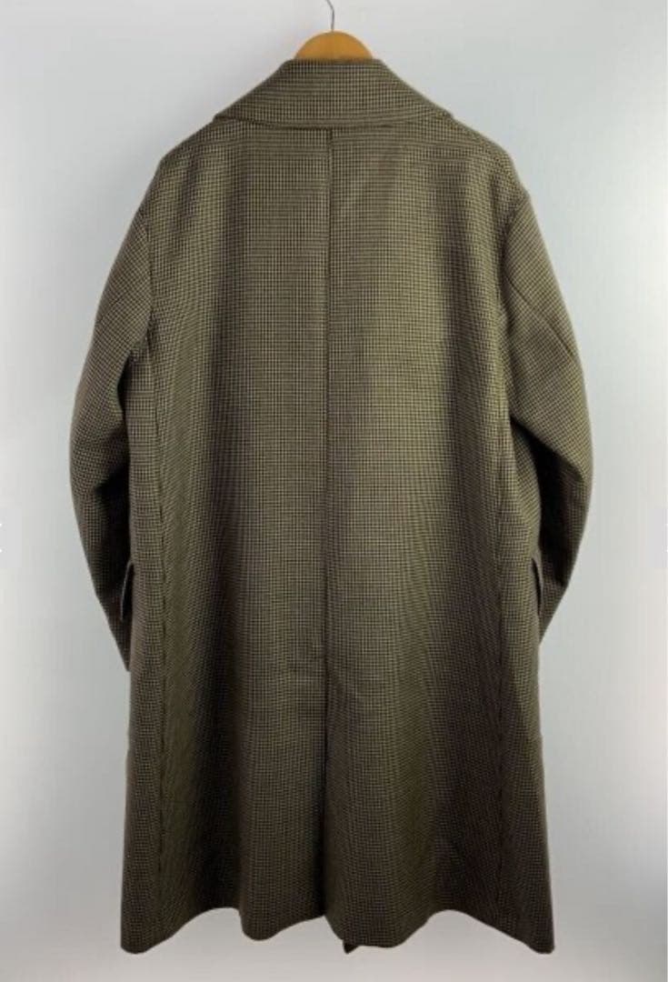 AURALEEオーラリー18AWウールダブルフェイスチェックロングコート 4