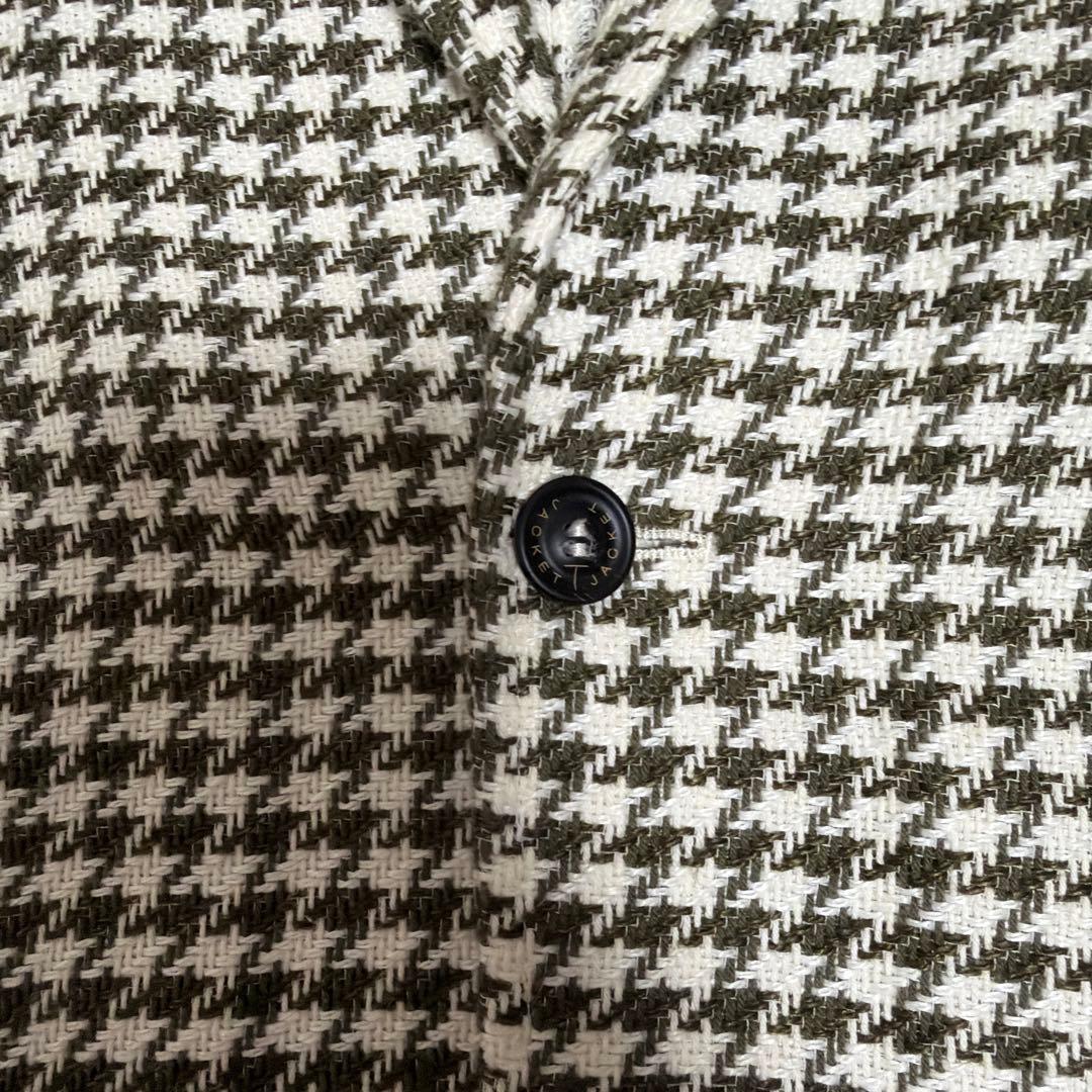 T-JACKET ハウンドトゥース　千鳥格子　ジャケット　アンコン　S