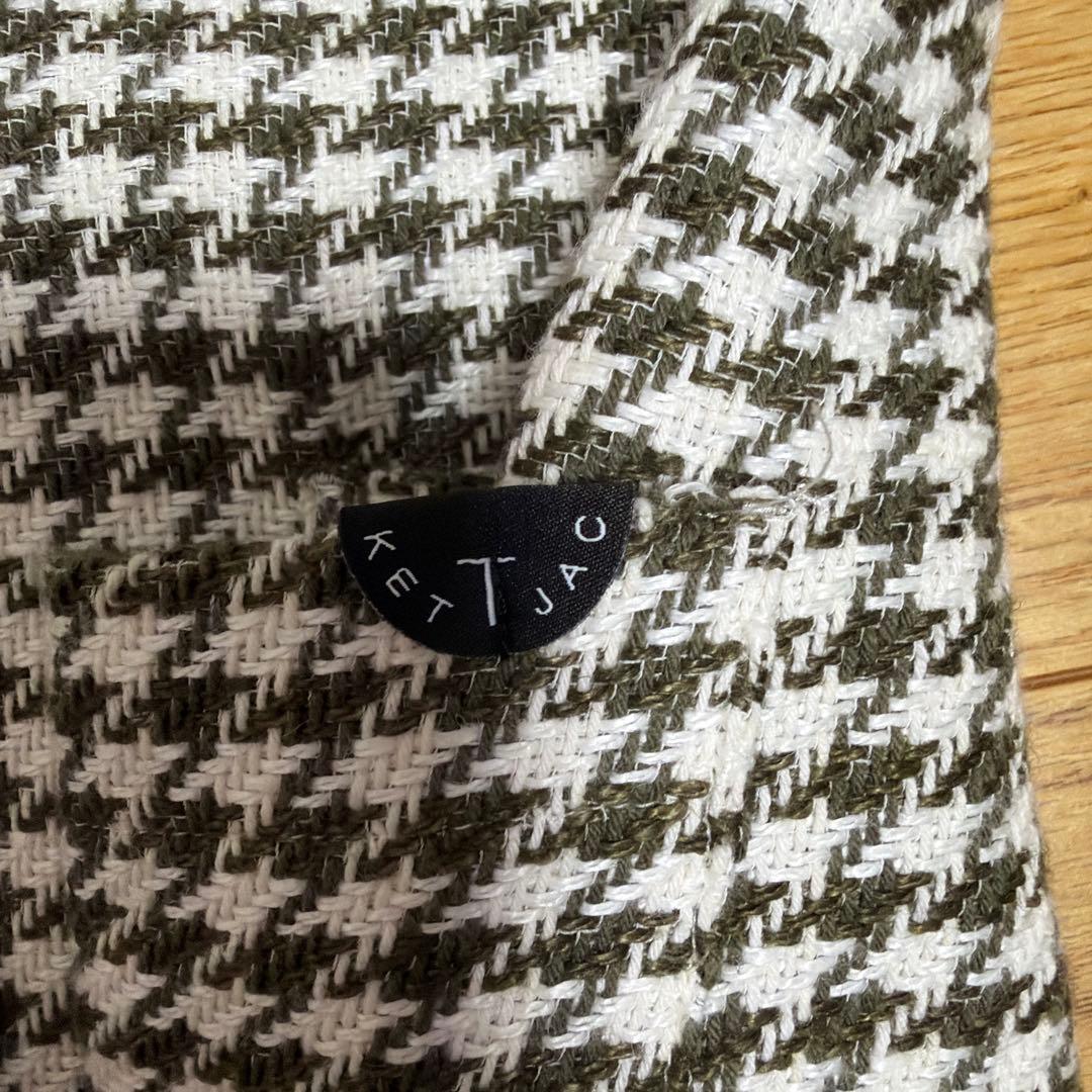 T-JACKET ハウンドトゥース　千鳥格子　ジャケット　アンコン　S