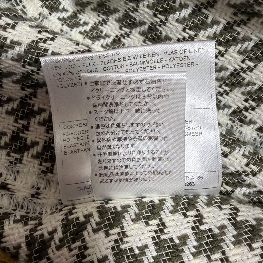 T-JACKET ハウンドトゥース　千鳥格子　ジャケット　アンコン　S