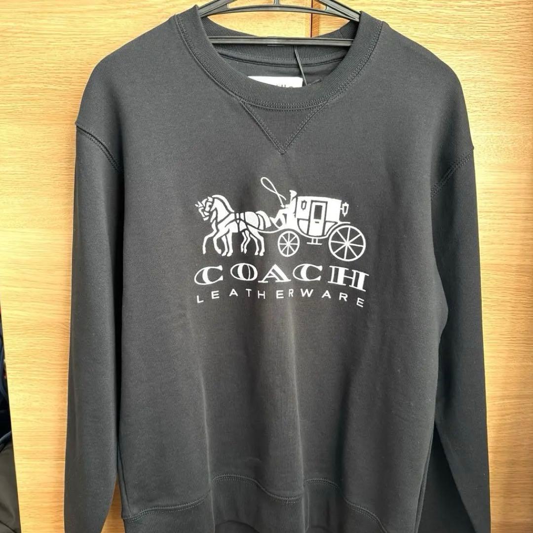 新品未使用タグ付き　coachトレーナー　馬車柄　　　XSサイズ