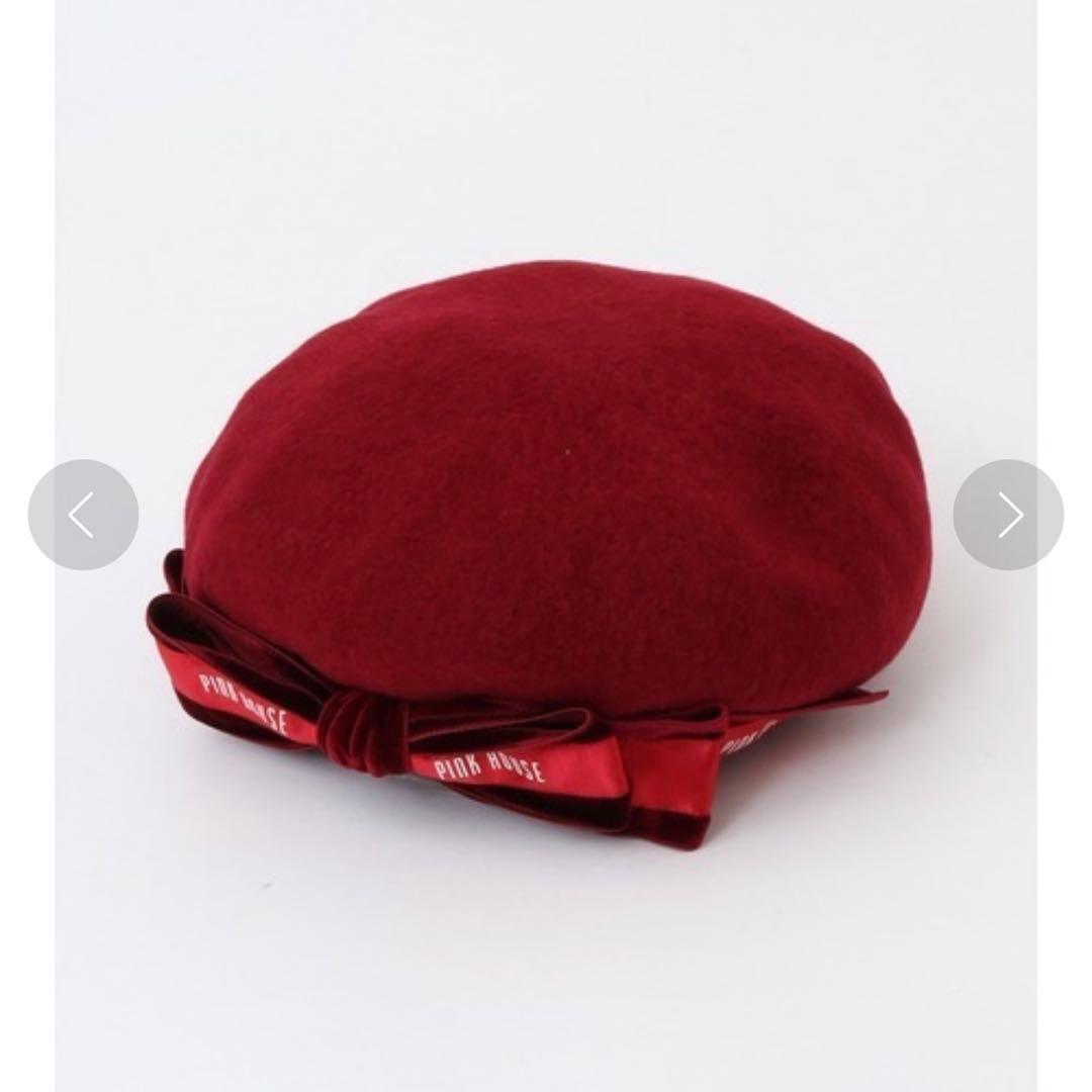み*ね様 週末限定価格‼︎ PINK HOUSE×青木美沙子 リボン ベレー帽
