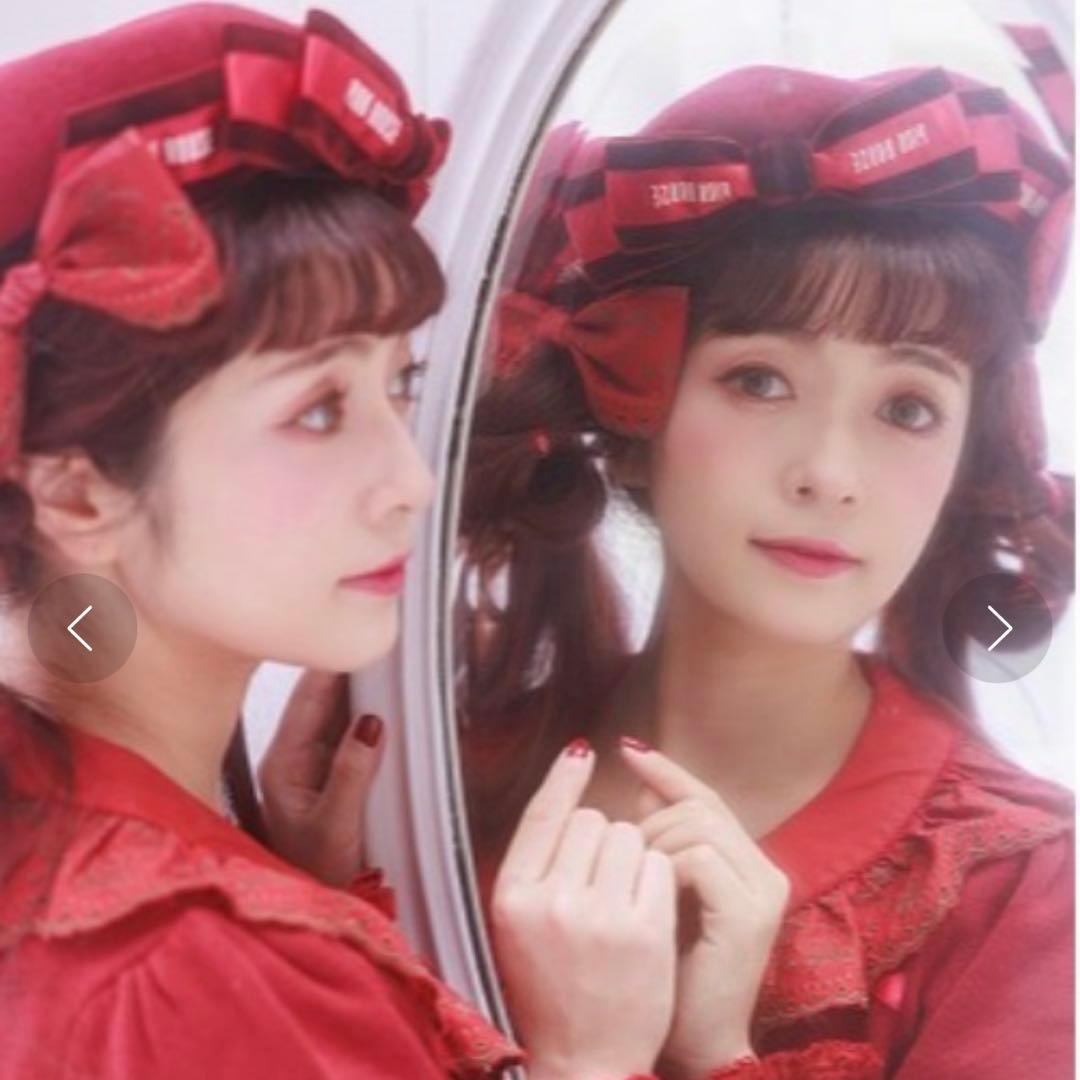 み*ね様 週末限定価格‼︎ PINK HOUSE×青木美沙子 リボン ベレー帽