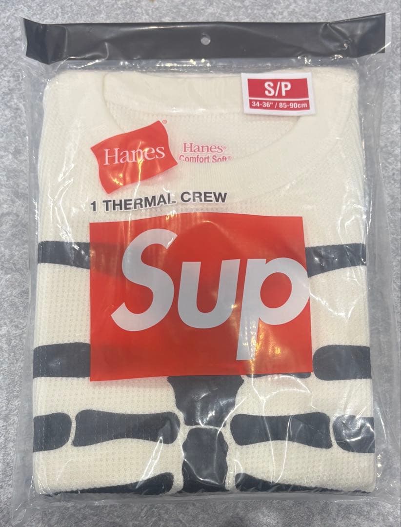 トップス Supreme x Hanes Bones thermal white S