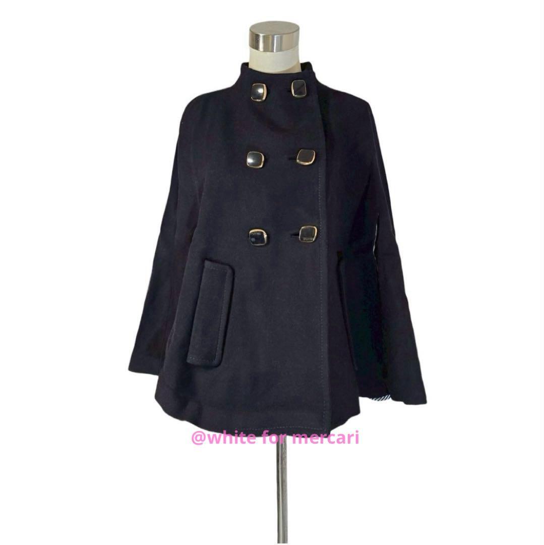 新品未使用 定価7万 KATE SPADE ウールポンチョコート