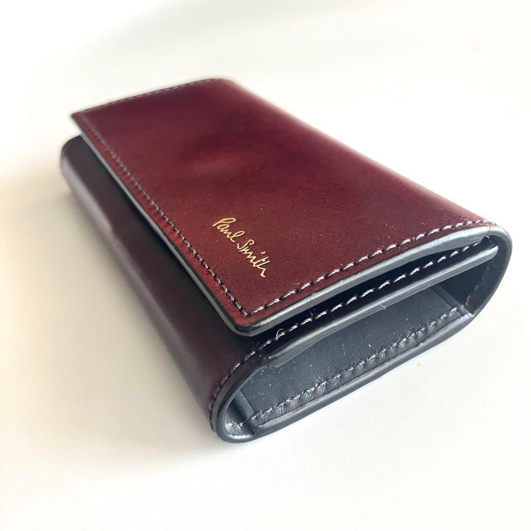 ポールスミス コードバン レザー キーケース 馬革 4連 キーホルダー メンズ