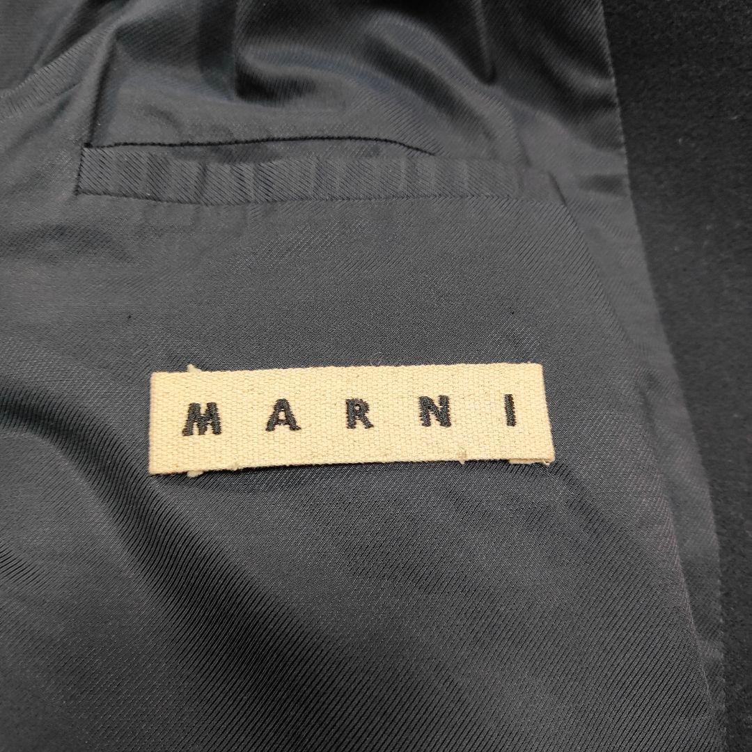 美品✨XL相当✨マルニ カシミヤ メルトンウール チェスターコート 46サイズ