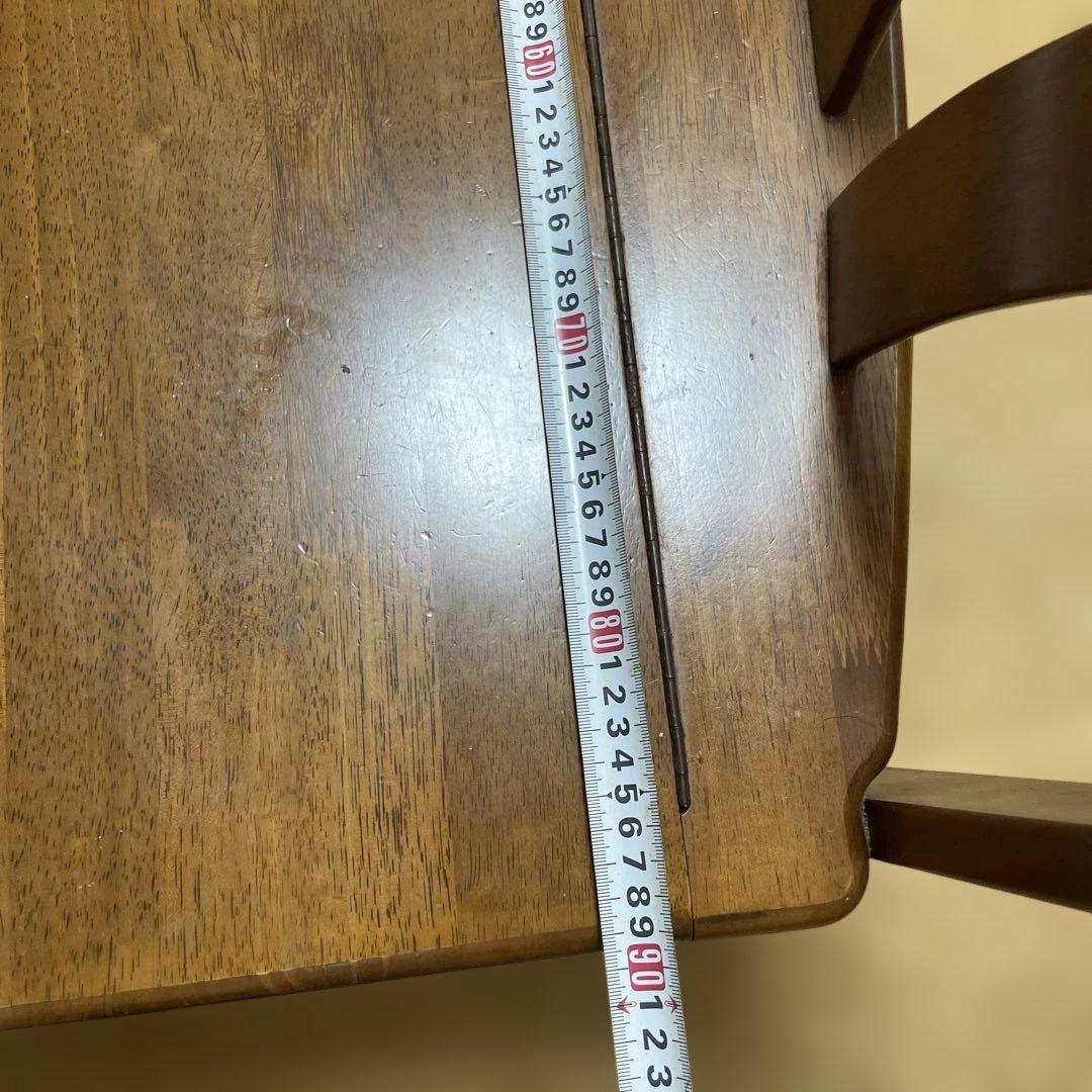 アンティーク　ダイニングチェア木製　収納付き