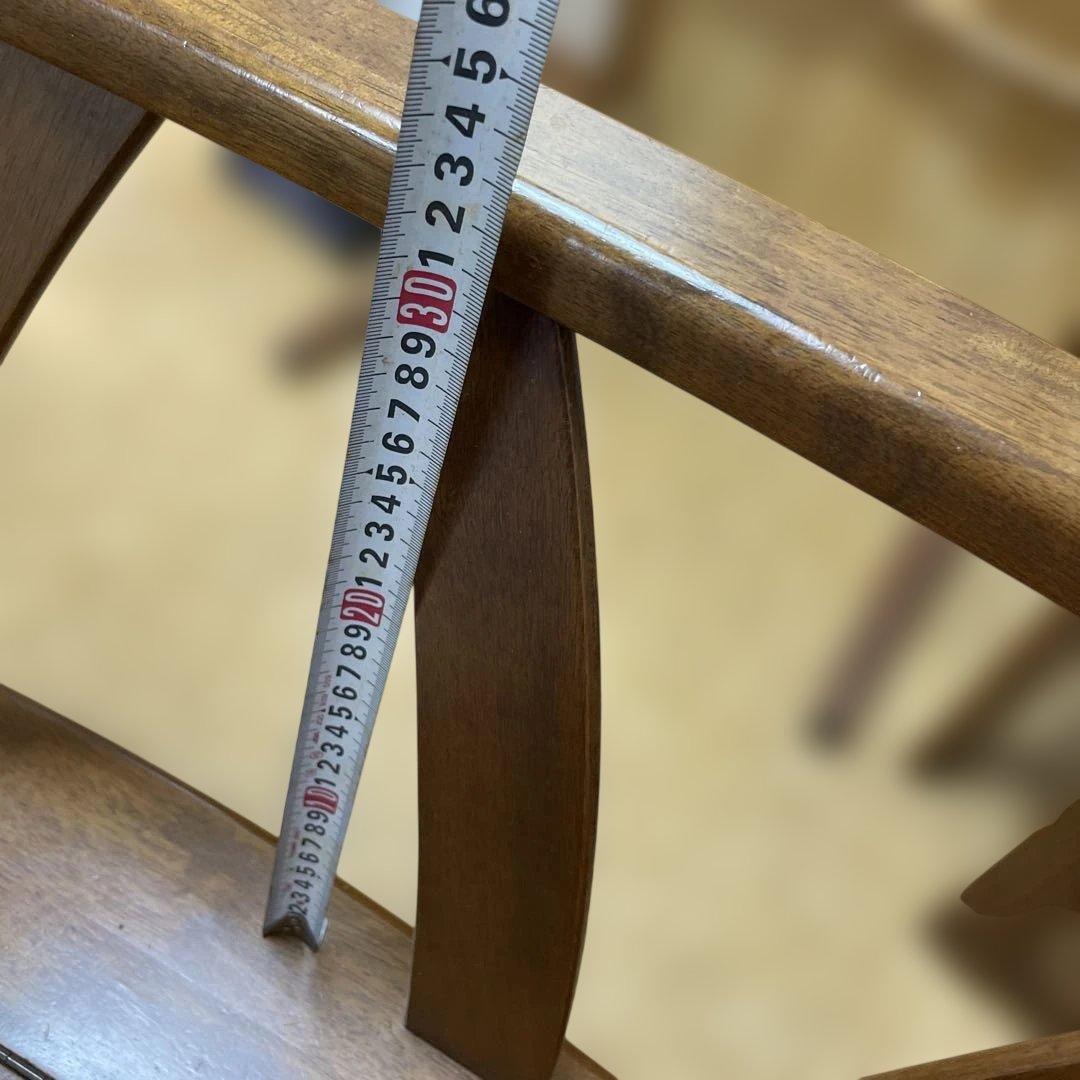 アンティーク　ダイニングチェア木製　収納付き