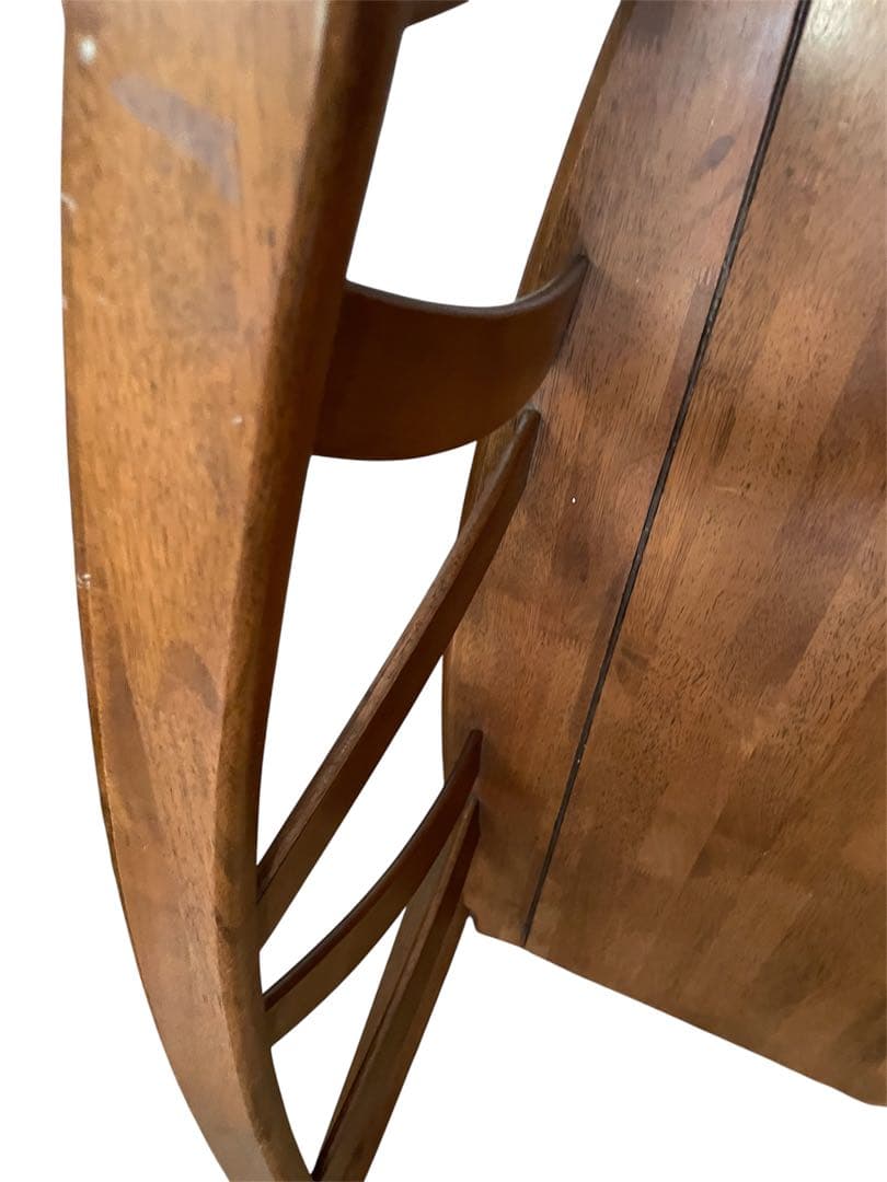 アンティーク　ダイニングチェア木製　収納付き