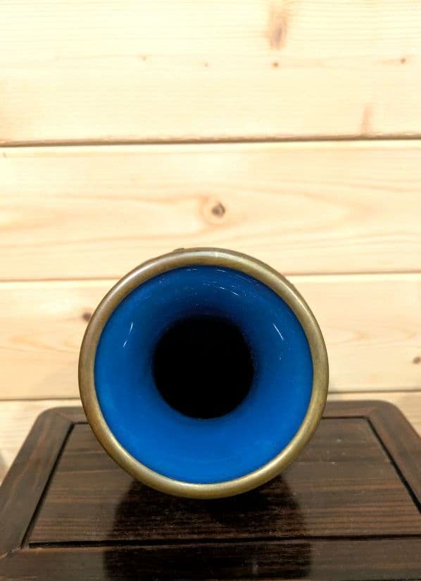 ツ*シ様 中国美術　堆黒朱　内七宝　花瓶　古美術　七宝　骨董品　花器　花瓶