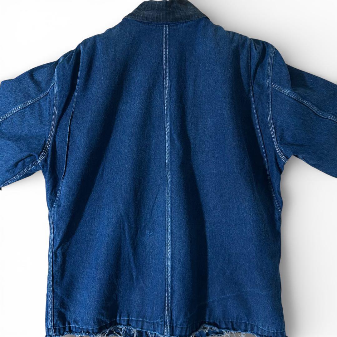 人気カラー! Dickies ディッキーズ デニム カバーオール 濃紺 XL