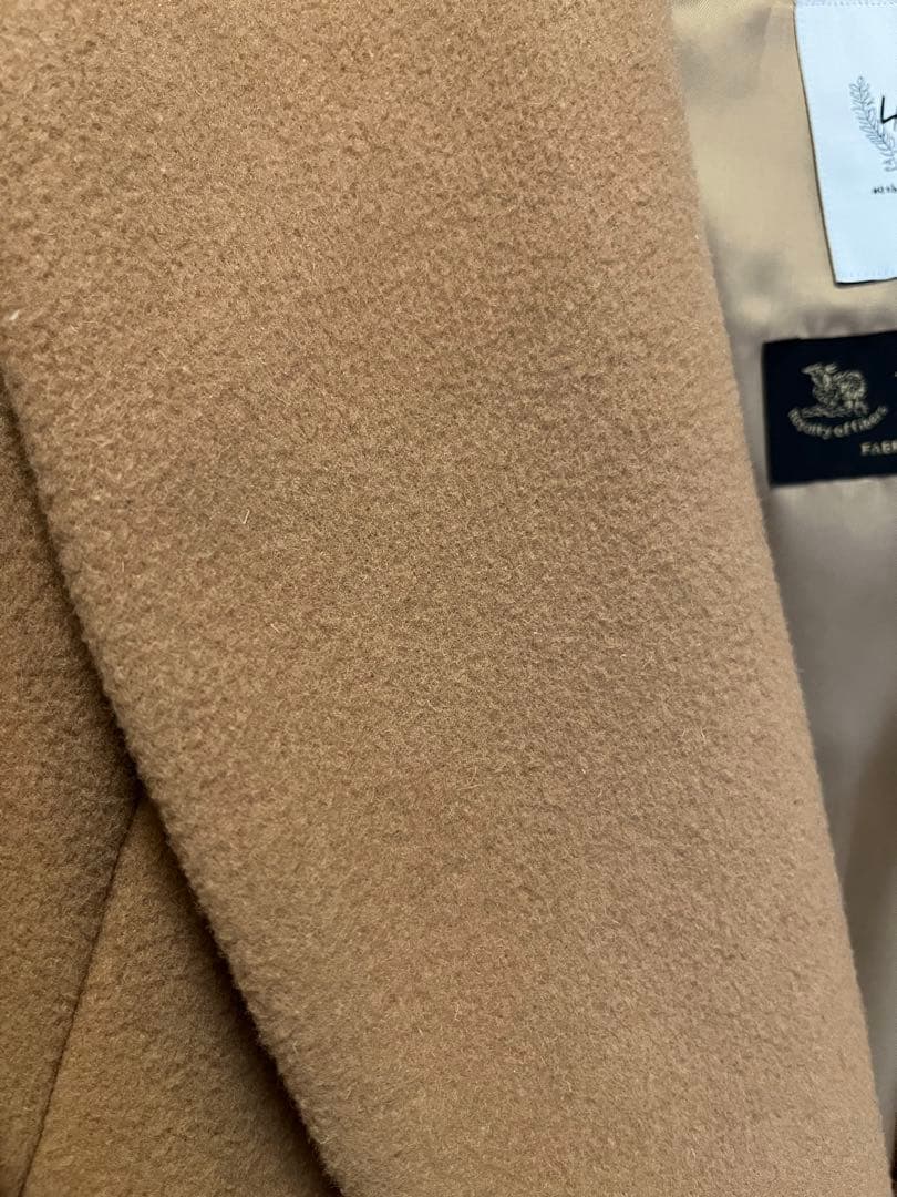 40th/バックフレアコート/38/ウール/キャメル/Milior社製素材