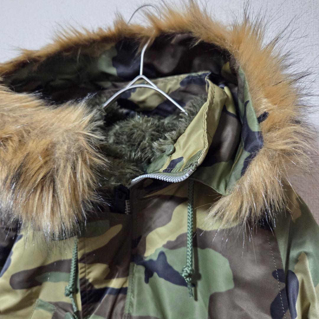 美品/ALPHA INDUSTRIES/迷彩/N-3B/S/ミリタリージャケット