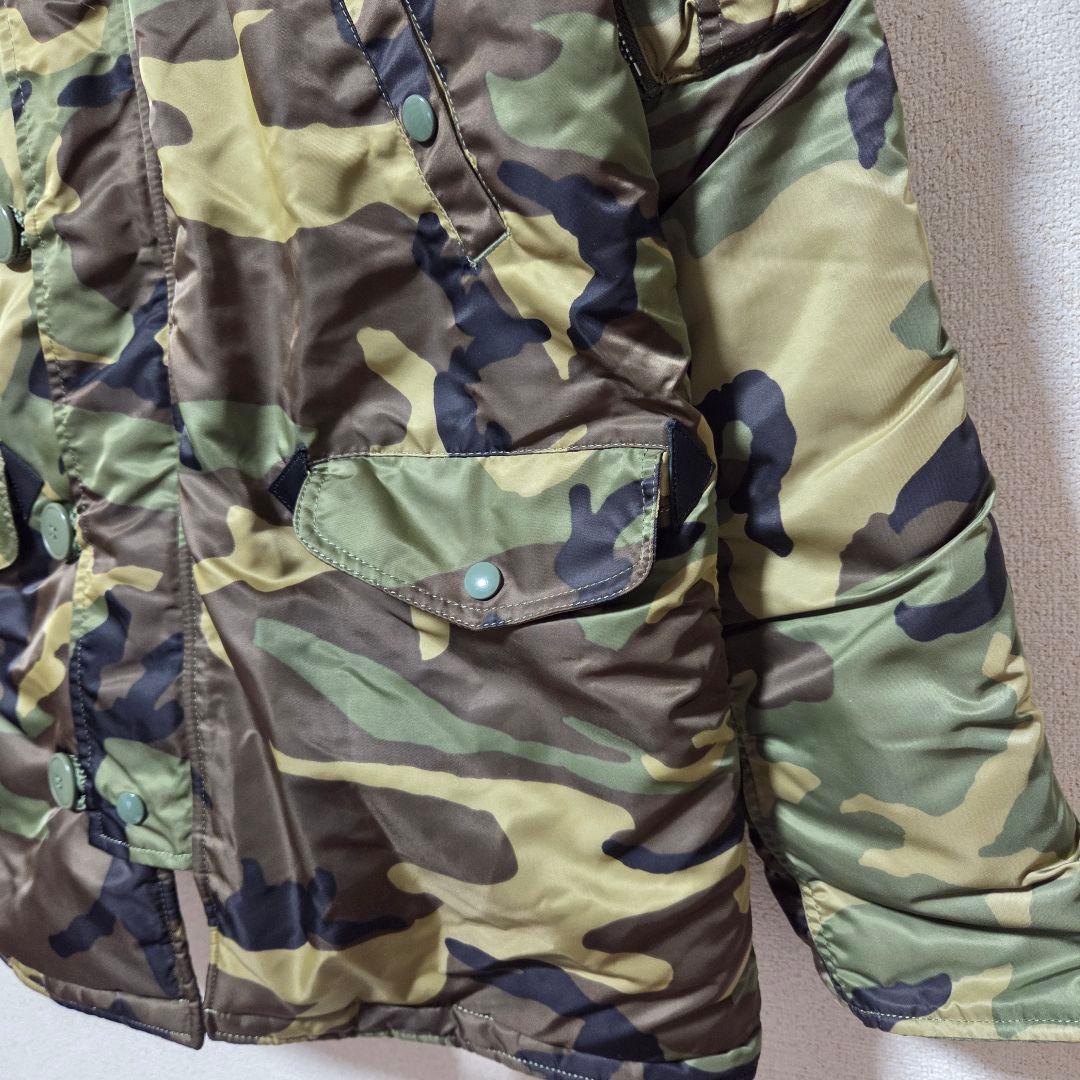 美品/ALPHA INDUSTRIES/迷彩/N-3B/S/ミリタリージャケット