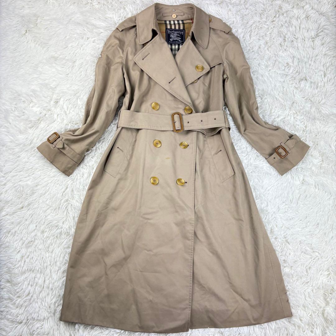 Burberrys バーバリー　トレンチコート　ロング丈　ベルト付き　ベージュL