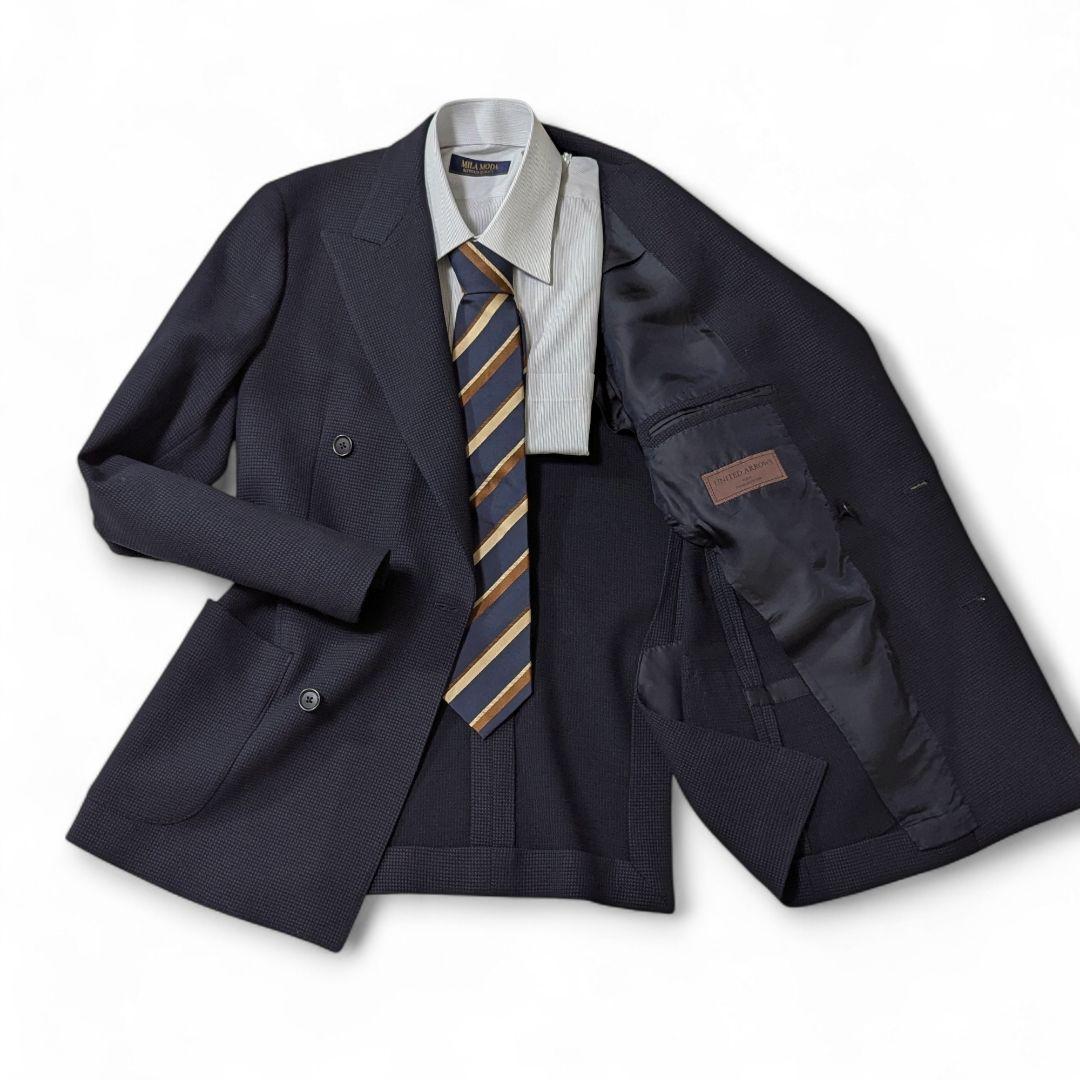 超高級約7万未使用級★UNITED　ARROWS　テーラードジャケット　ダブル