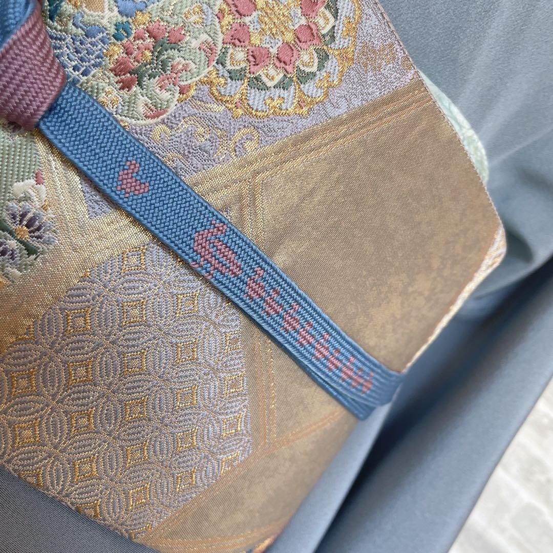 訪問着　フルセット　枝垂れ桜　上品な控えめ　華々　着物　付け下げ　Q1