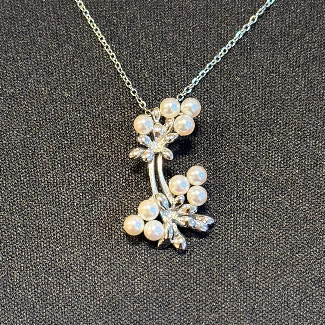 美品✨TASAKI 田崎真珠 ネックレス ペンダント ベビーパール シルバー
