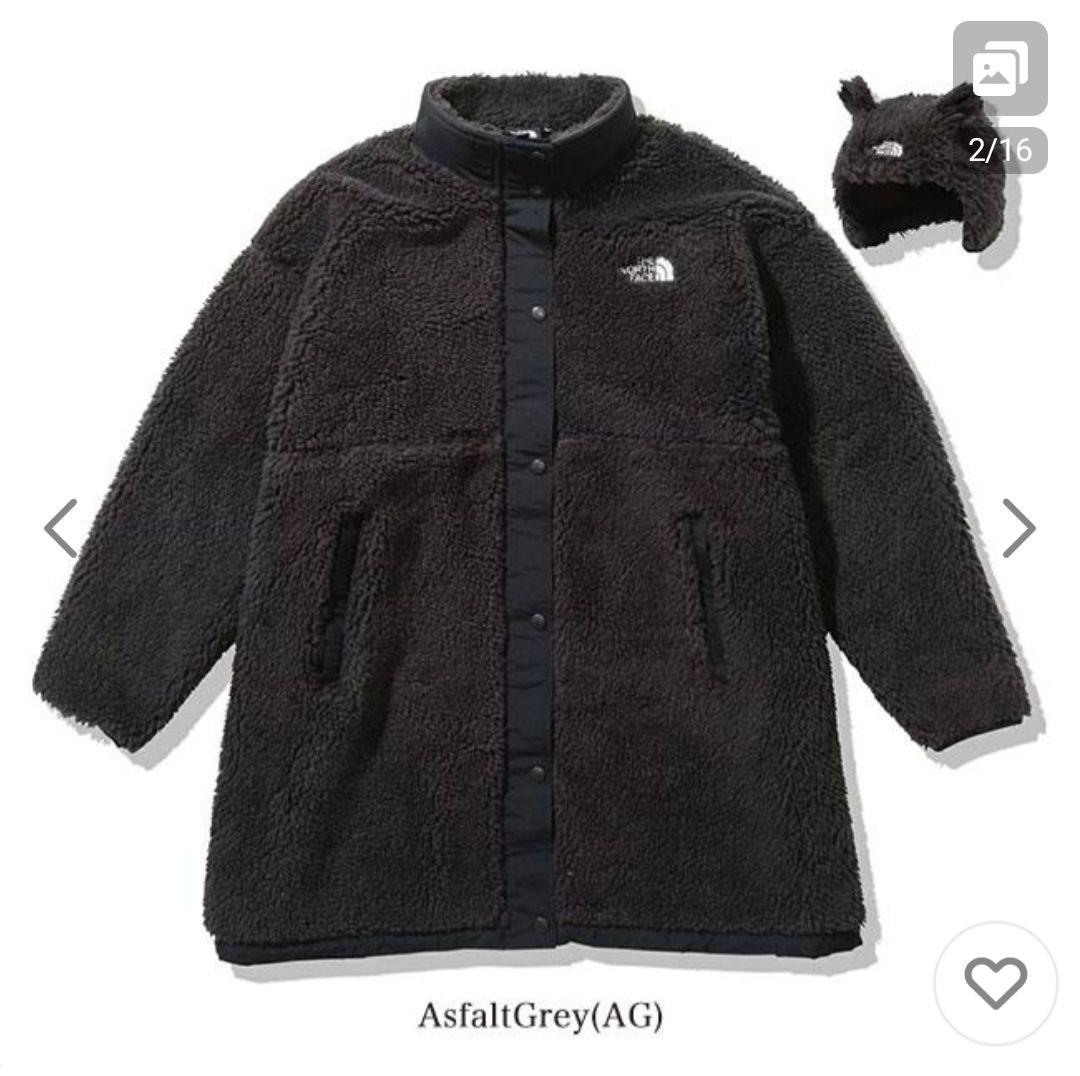 ノースフェイス　マタニティ ボアアウター ベビーキャップセット（くま耳デザイン）