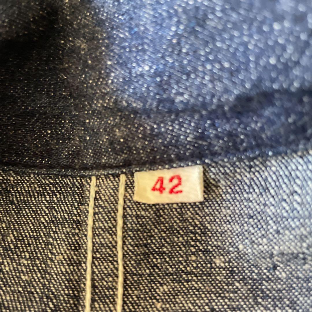 未使用　ウエアハウス　カバーオール　デニムジャケット　42 ショート丈