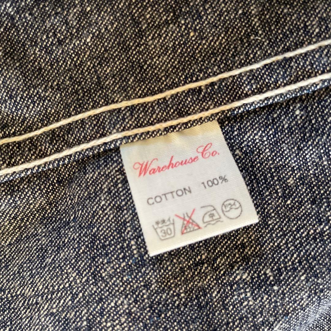 未使用　ウエアハウス　カバーオール　デニムジャケット　42 ショート丈